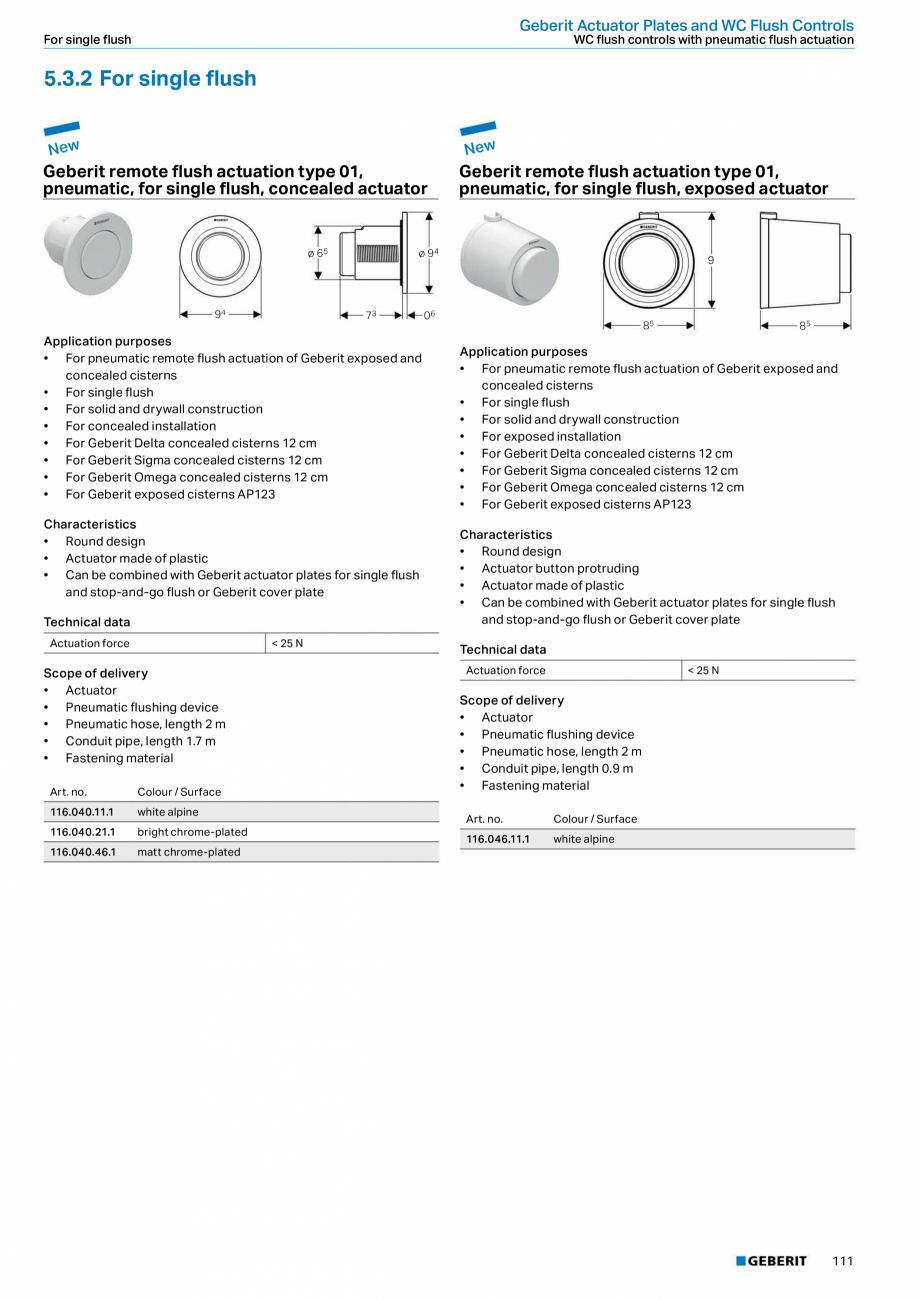 Pagina 111-Sisteme sanitare 2015-2016 GEBERIT  Sigma 8 Catalog, brosura Engleza, Romana r supply systems
...