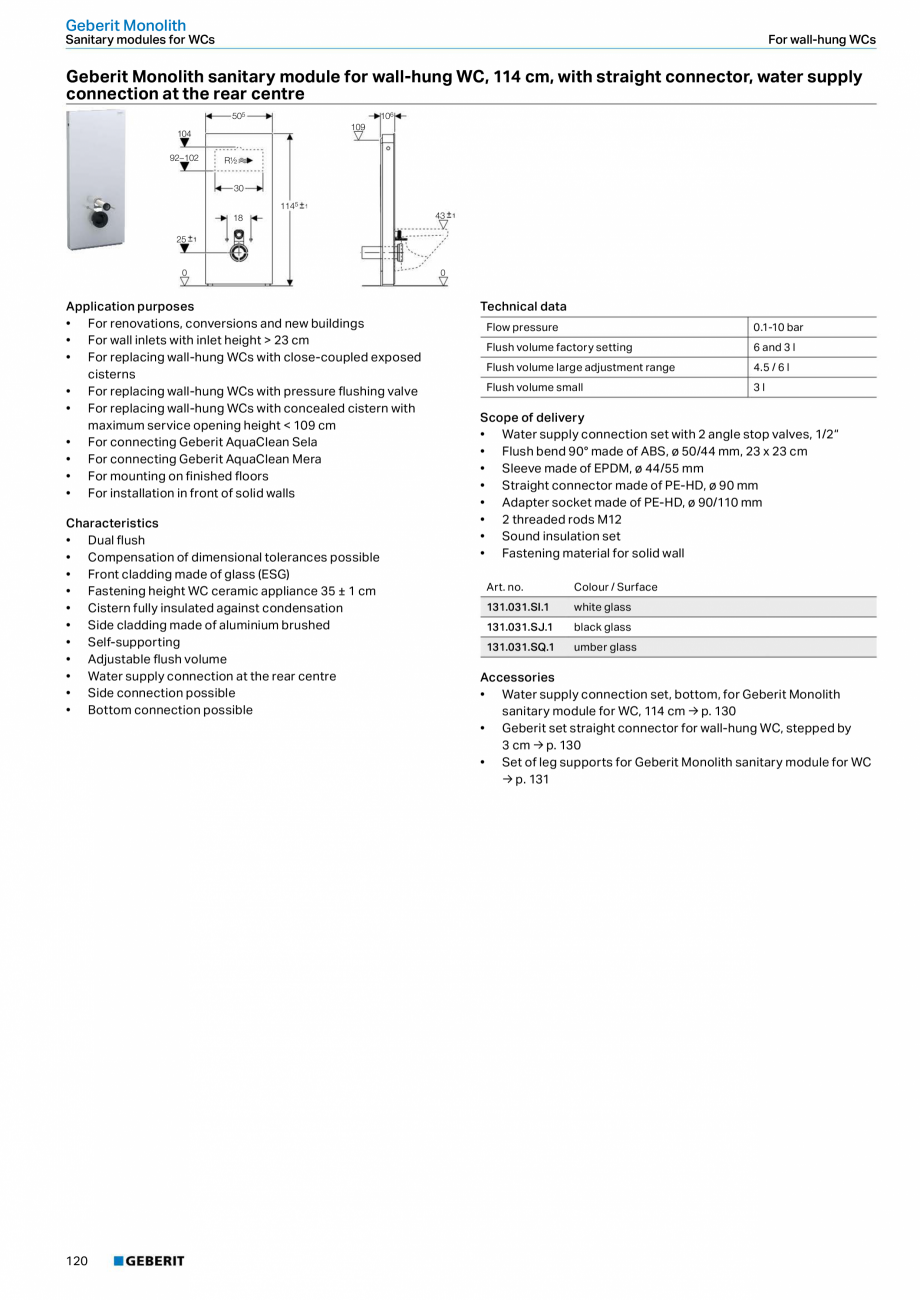 Pagina 120-Sisteme sanitare 2015-2016 GEBERIT  Sigma 8 Catalog, brosura Engleza, Romana tor plate has to be...