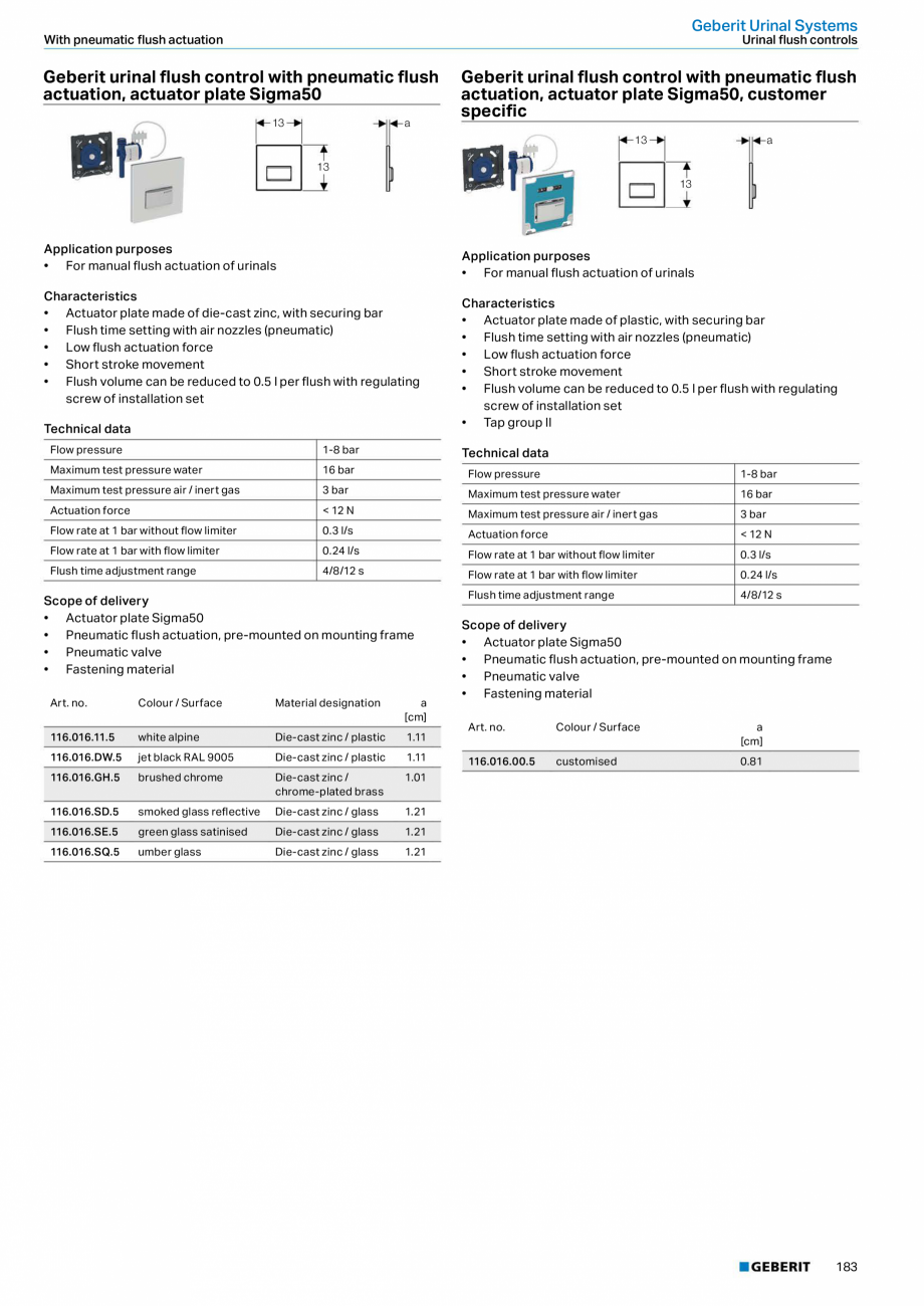 Pagina 183-Sisteme sanitare 2015-2016 GEBERIT  Sigma 8 Catalog, brosura Engleza, Romana actory setting

7s
...