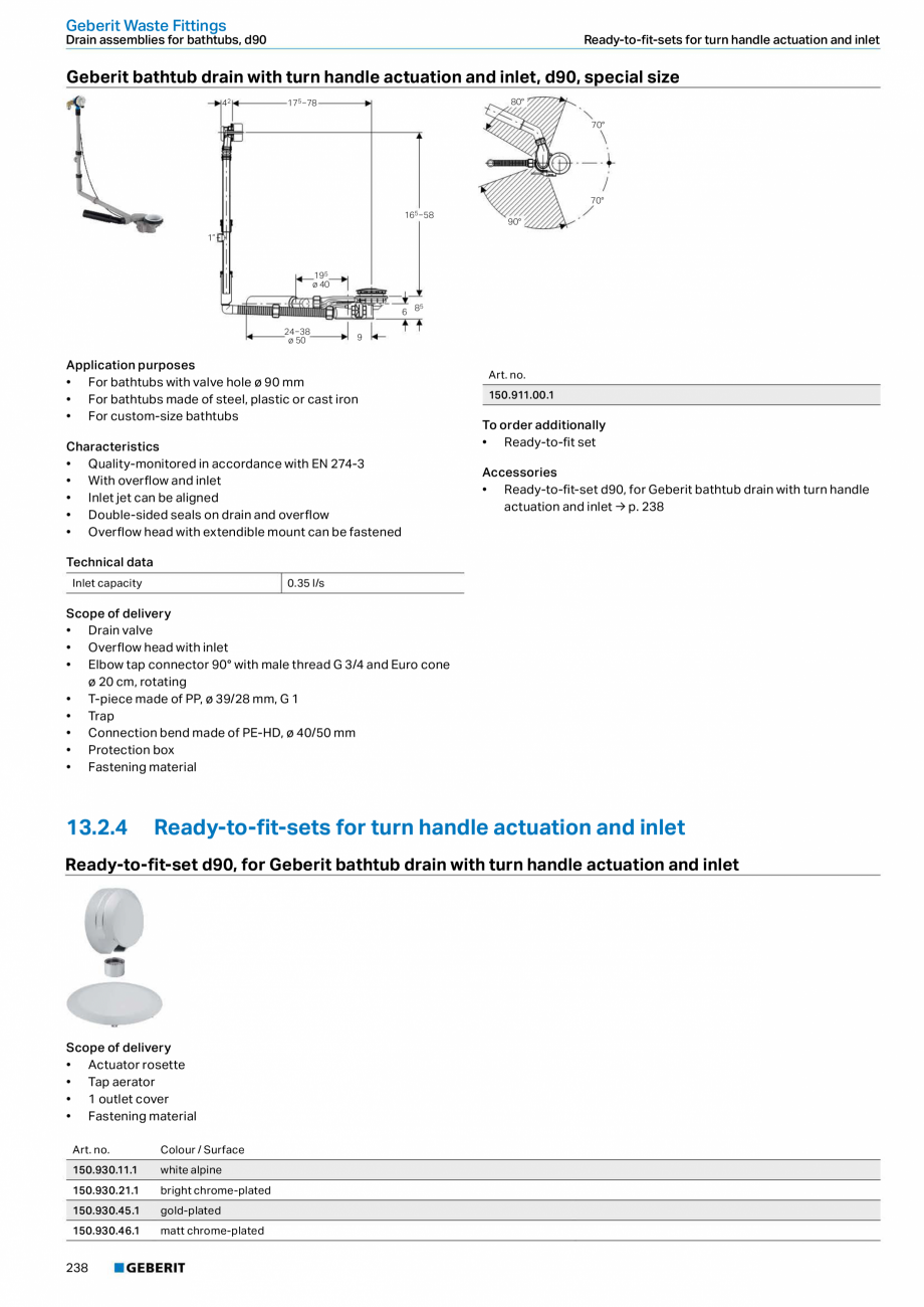 Pagina 238-Sisteme sanitare 2015-2016 GEBERIT  Sigma 8 Catalog, brosura Engleza, Romana raight connector for...