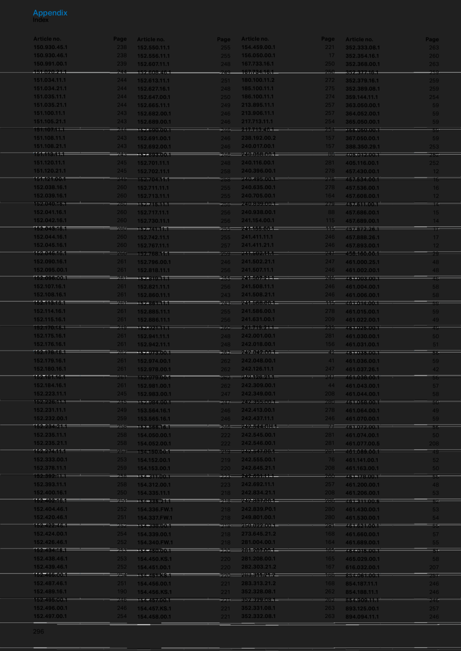 Pagina 296-Sisteme sanitare 2015-2016 GEBERIT  Sigma 8 Catalog, brosura Engleza, Romana 0.1-10 bar
Art. no.
...