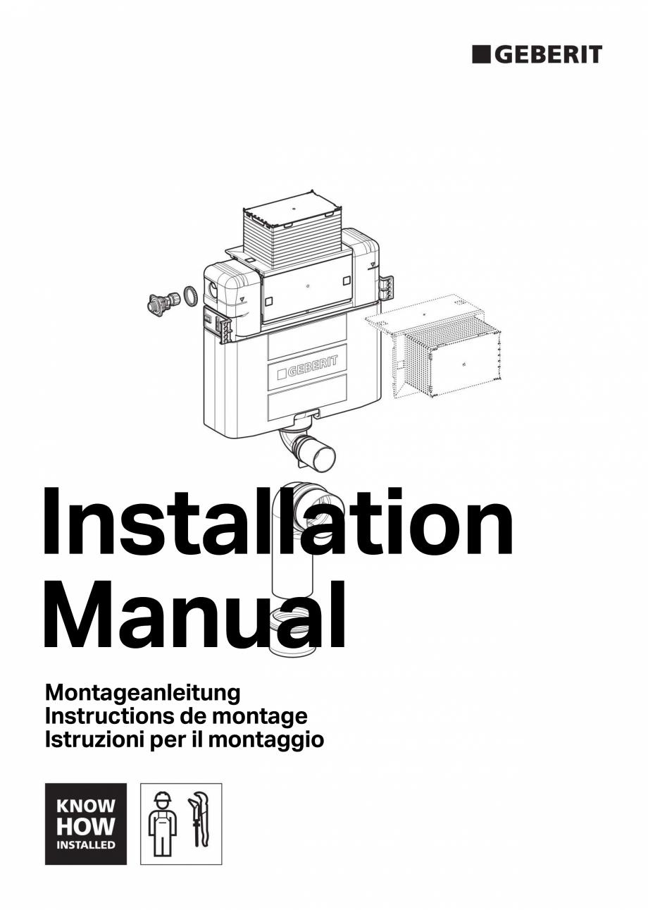 Pagina 1-Manual de instalare - rezervoare incastrate- Omega 12 cm GEBERIT Instructiuni montaj, utilizare...