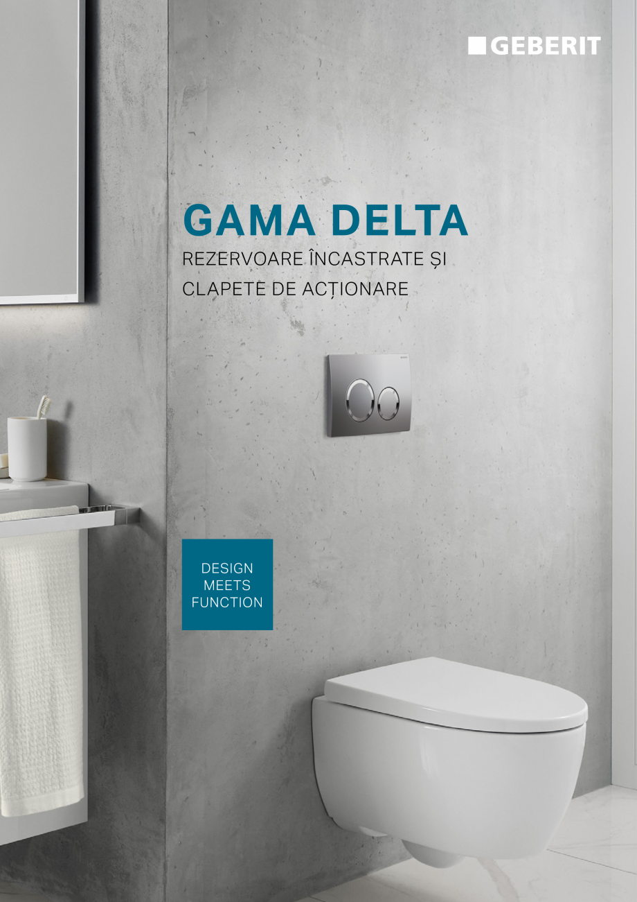 Pagina 1-Gama Delta - rezervoare incastrate si clapete de actionare GEBERIT Catalog, brosura Romana GAMA...
