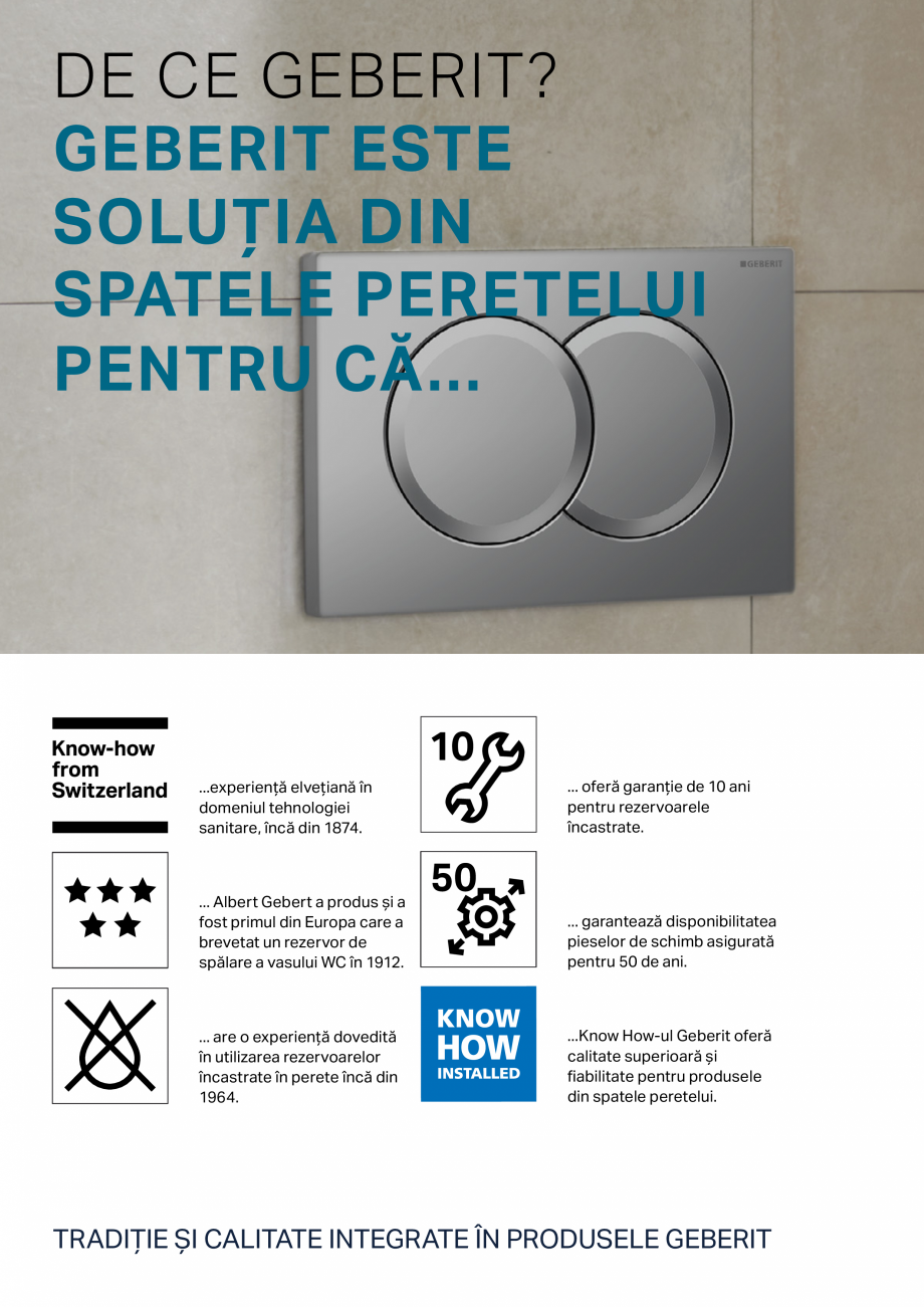 Pagina 5-Gama Delta - rezervoare incastrate si clapete de actionare GEBERIT Catalog, brosura Romana 