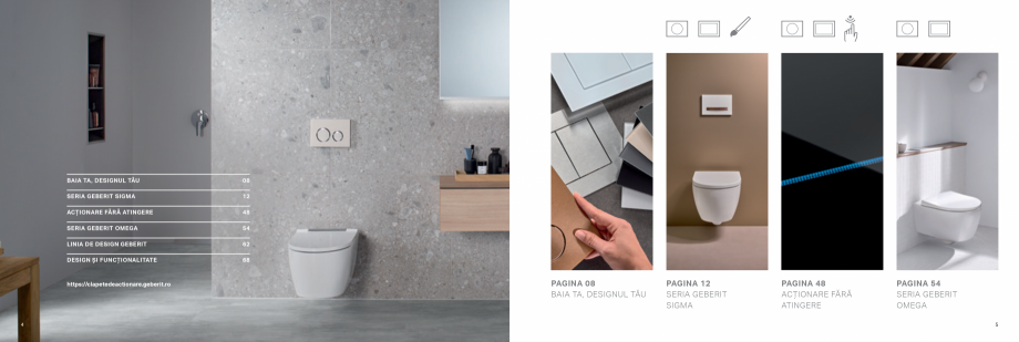 Pagina 3-Geberit-clapete de actionare GEBERIT Catalog, brosura Romana  la Geberit pentru a se potrivi perfect...