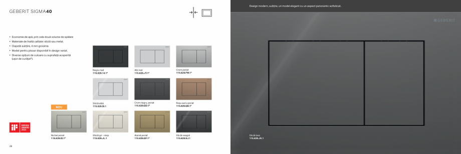 Pagina 15-Geberit-clapete de actionare GEBERIT Catalog, brosura Romana i clapete de acţionare, cu toate...