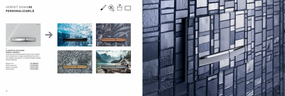 Pagina 23-Geberit-clapete de actionare GEBERIT Catalog, brosura Romana i purificarea
aerului, cu unitatea...