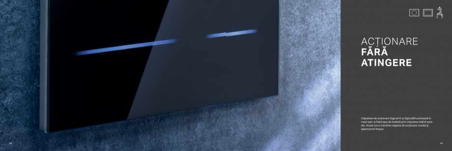 Pagina 25-Geberit-clapete de actionare GEBERIT Catalog, brosura Romana ă de prospețime cu fiecare spălare a...