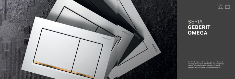 Pagina 28-Geberit-clapete de actionare GEBERIT Catalog, brosura Romana tehnologia de spălare
optimizată...