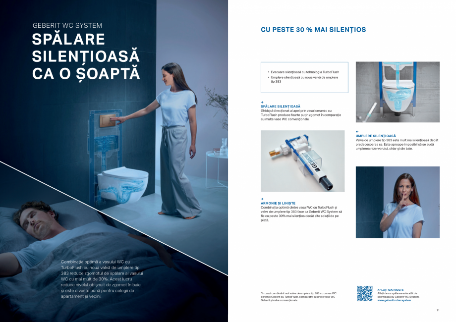 Pagina 6-Geberit-WC System GEBERIT Catalog, brosura Romana bile de plastic
standardizate este reprezentativ...