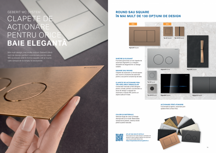 Pagina 8-Geberit-WC System GEBERIT Catalog, brosura Romana /wcsystem
9

GEBERIT WC SYSTEM

SPĂLARE...