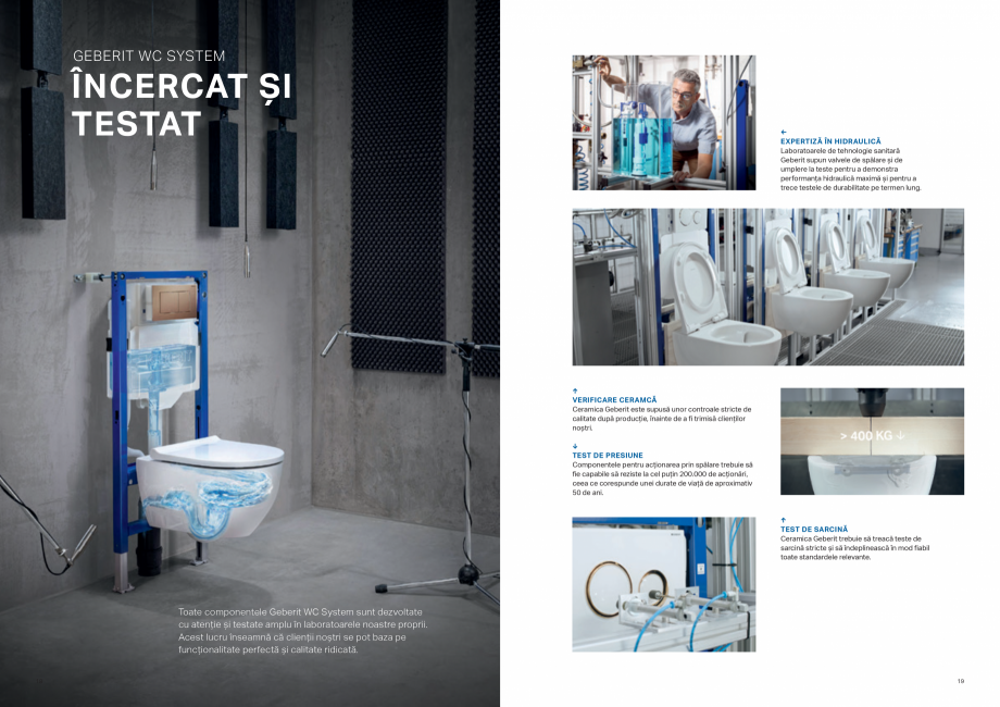 Pagina 10-Geberit-WC System GEBERIT Catalog, brosura Romana �t și round,
care variază de la simplu la...