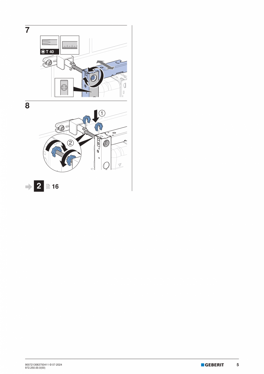 Pagina 5-Manual de instalare Geberit Duofix GEBERIT Instructiuni montaj, utilizare Engleza, Germana, Italiana...