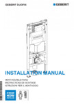 Manual de instalare Geberit Duofix Sigma 12cm  GEBERIT - 