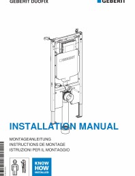Manual de instalare Geberit Duofix Sigma 8cm