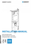 Manual de instalare Geberit Duofix Sigma 8cm GEBERIT -  Sigma 8, Duofix
