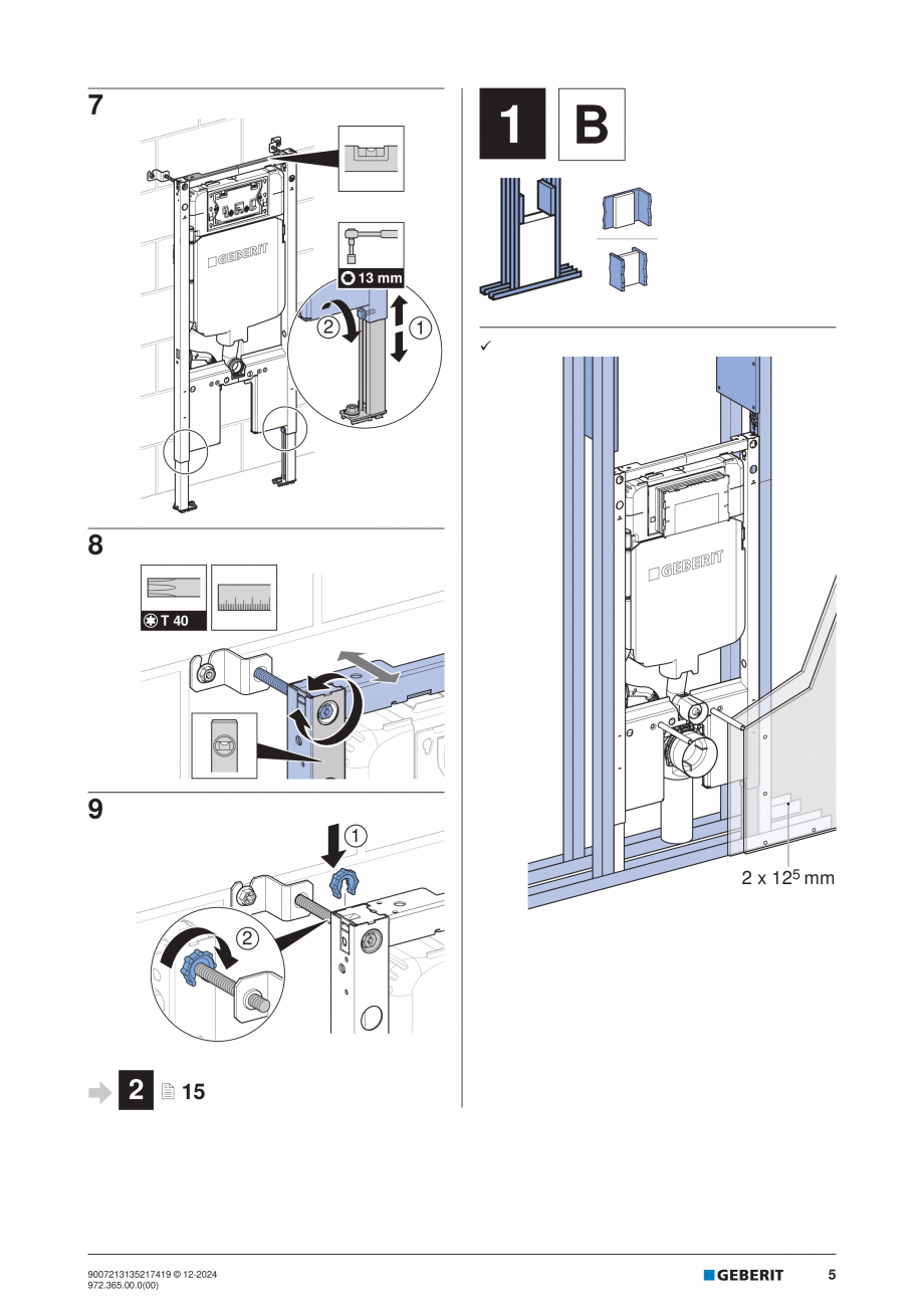 Pagina 5-Manual de instalare Geberit Duofix Sigma 8cm GEBERIT  Sigma 8, Duofix Instructiuni montaj, utilizare...