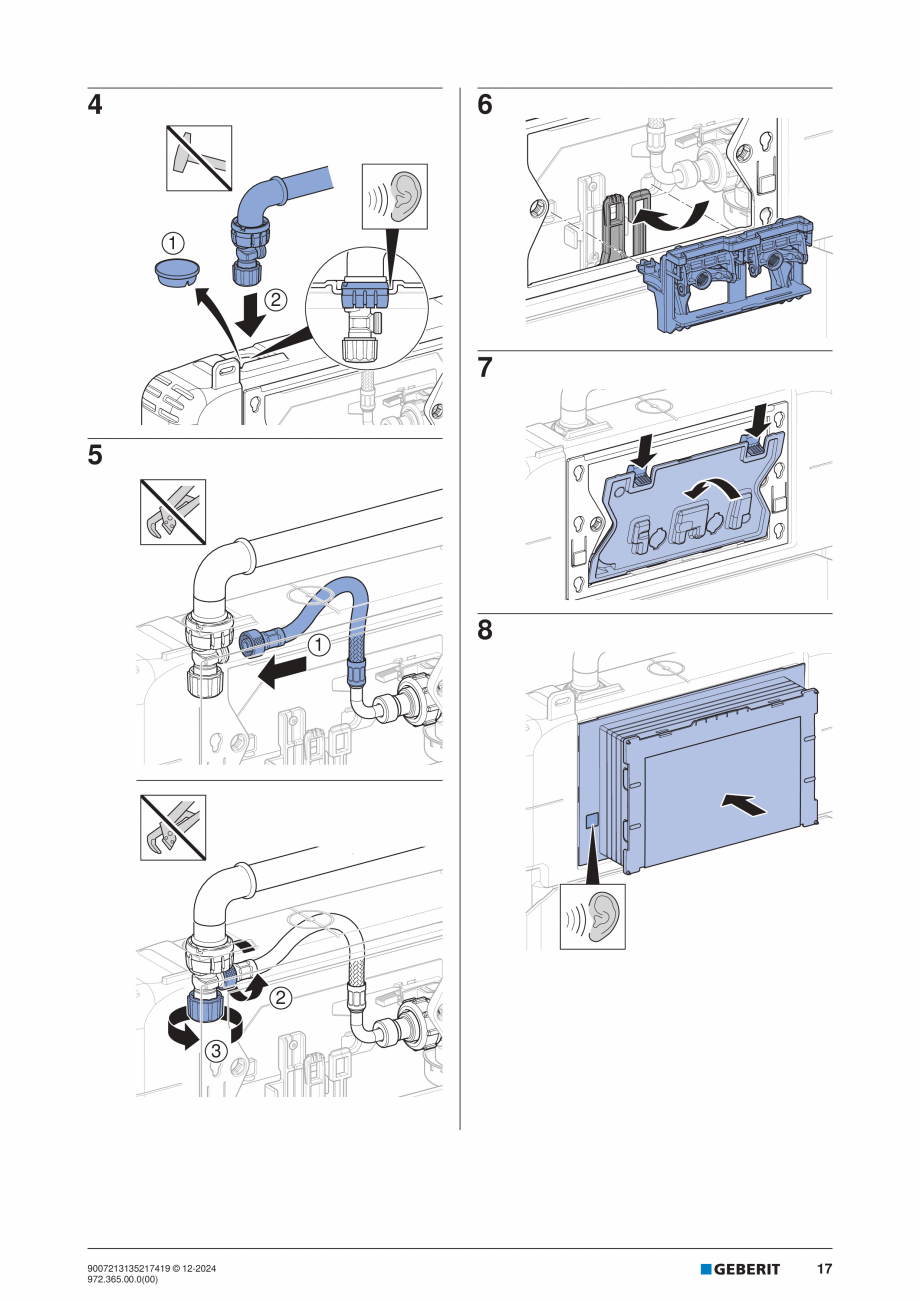 Pagina 17-Manual de instalare Geberit Duofix Sigma 8cm GEBERIT  Sigma 8, Duofix Instructiuni montaj, utilizare...