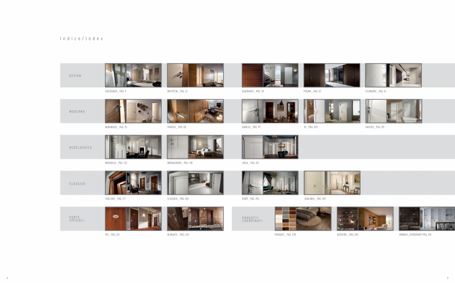 Pagina 4-Catalog general Garofoli - Usi clasice din lemn GAROFOLI Catalog, brosura Engleza, Italiana,...