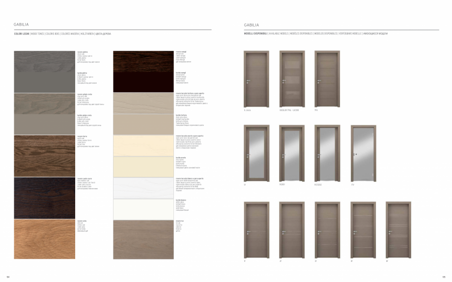 Pagina 54-Catalog general Garofoli - Usi clasice din lemn GAROFOLI Catalog, brosura Engleza, Italiana,...