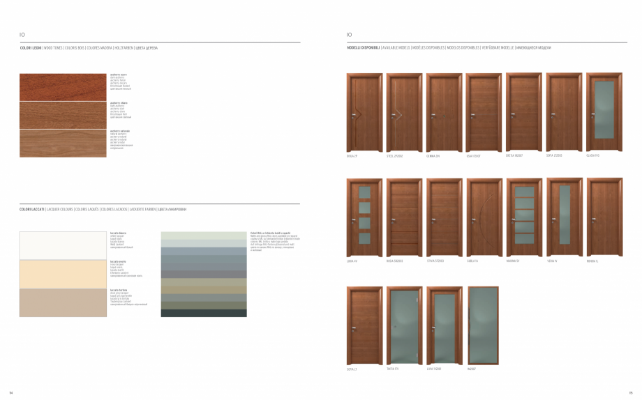 Pagina 59-Catalog general Garofoli - Usi clasice din lemn GAROFOLI Catalog, brosura Engleza, Italiana,...