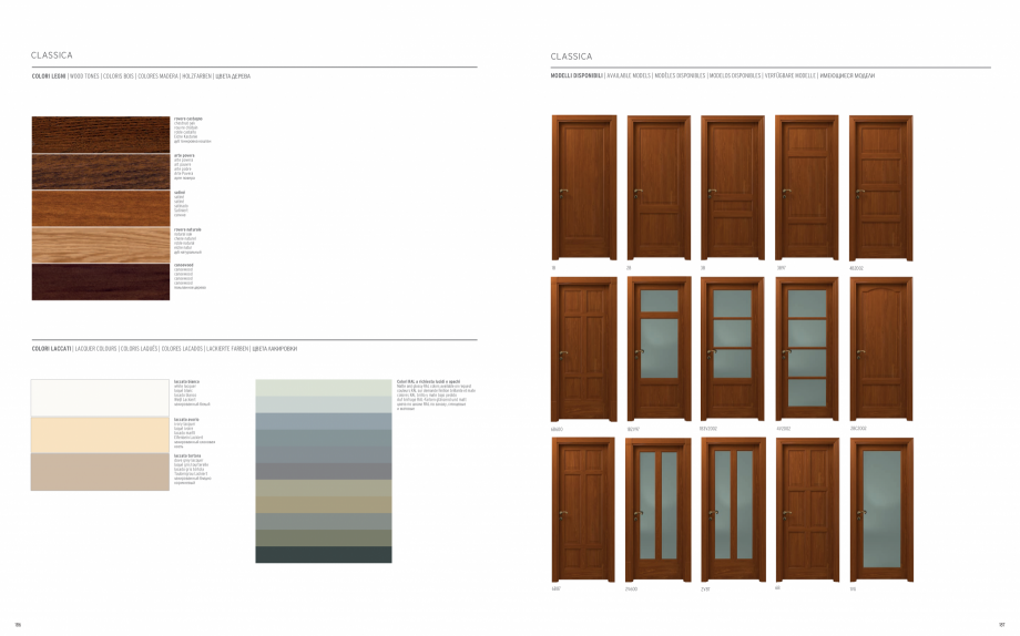Pagina 95-Catalog general Garofoli - Usi clasice din lemn GAROFOLI Catalog, brosura Engleza, Italiana,...
