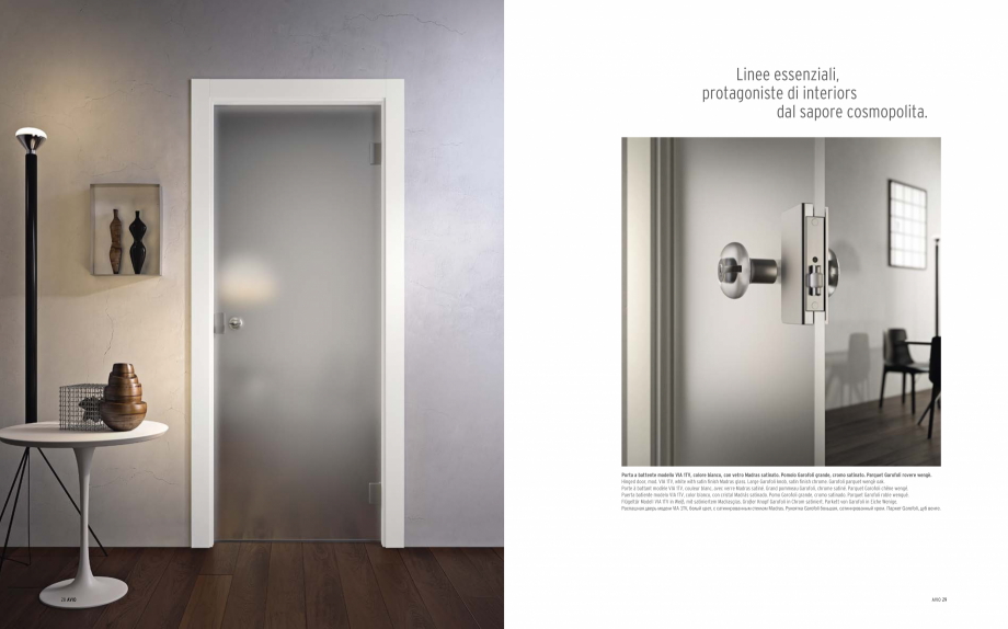 Pagina 16-Catalog Gidea Avio - Usi cu finisaje moderne GAROFOLI Catalog, brosura Engleza, Franceza, Italiana, ...