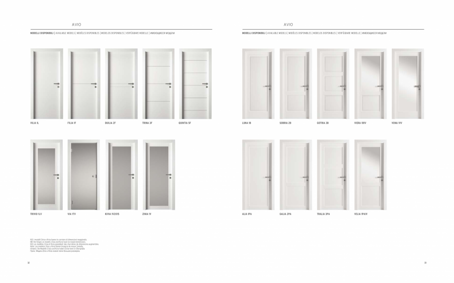 Pagina 18-Catalog Gidea Avio - Usi cu finisaje moderne GAROFOLI Catalog, brosura Engleza, Franceza, Italiana, ...