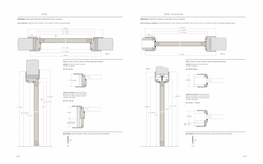 Pagina 19-Catalog Gidea Avio - Usi cu finisaje moderne GAROFOLI Catalog, brosura Engleza, Franceza, Italiana, ...
