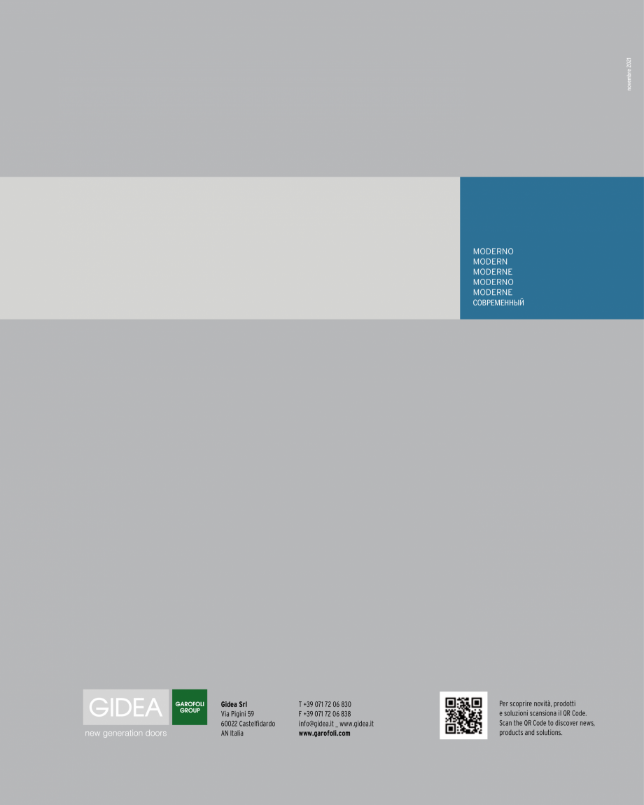 Pagina 23-Catalog Gidea Avio - Usi cu finisaje moderne GAROFOLI Catalog, brosura Engleza, Franceza, Italiana, ...