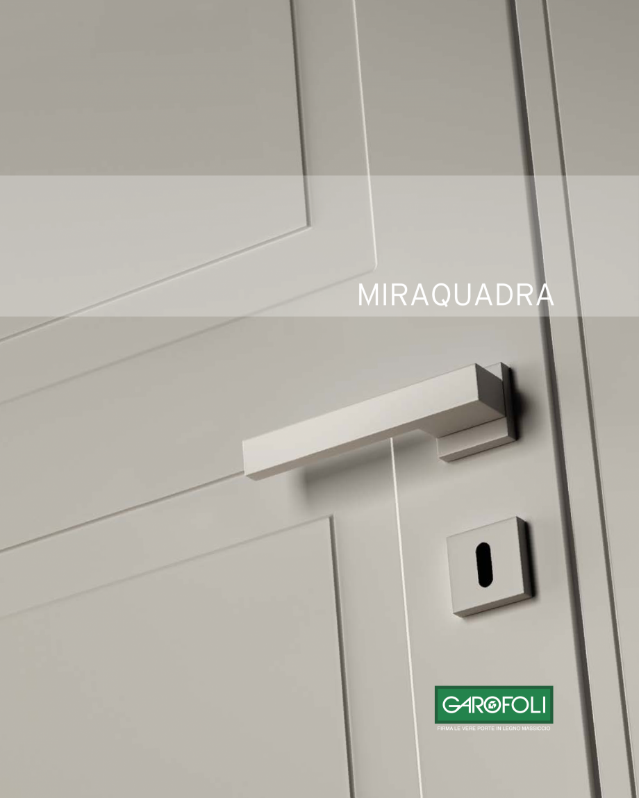 Pagina 1-Catalog Garofoli Miraquadra - Usi - Linii clasice. Eleganta atemporala si stil perfect GAROFOLI...