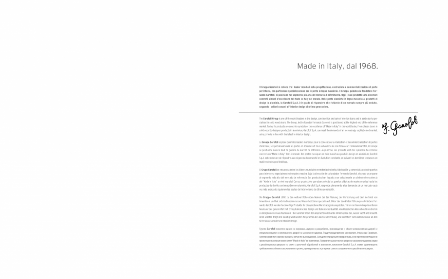 Pagina 3-Catalog Garofoli Miraquadra - Usi - Linii clasice. Eleganta atemporala si stil perfect GAROFOLI...