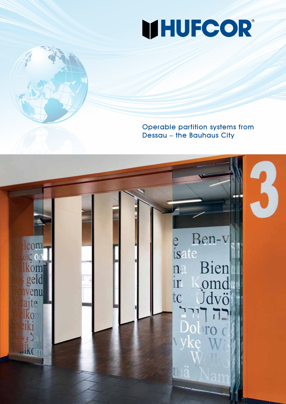 Pagina 1-Catalog - Pereti mobili HUFCOR Hufcor Catalog, brosura Engleza Operable partition systems from...