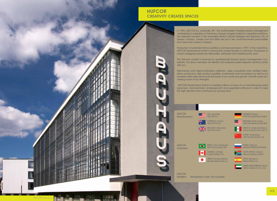 Pagina 3-Catalog -Pereti mobili-Hufcor MoVista HUFCOR Catalog, brosura Engleza Well-trained and...