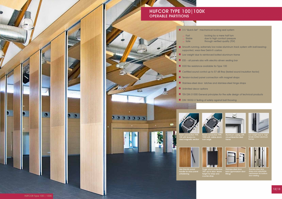 Pagina 6-Catalog -Pereti mobili-Hufcor MoVista HUFCOR Catalog, brosura Engleza  for Type 100

	
	
	
...