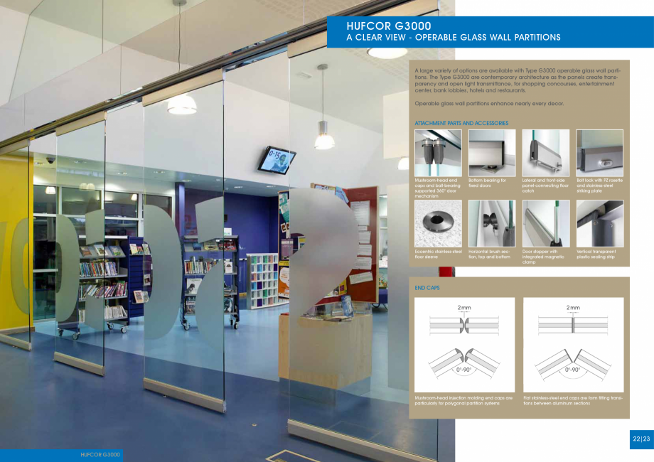 Pagina 11-Catalog -Pereti mobili-Hufcor MoVista HUFCOR Catalog, brosura Engleza 
HUFCOR ESS

4

9

3

2

5

7
...