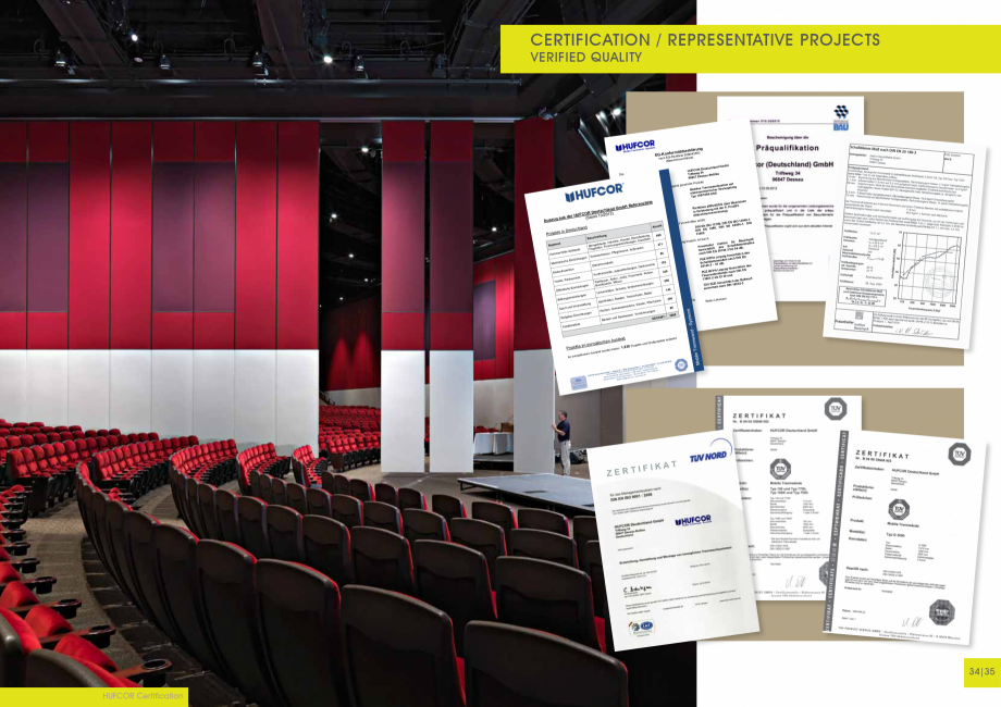 Pagina 17-Catalog -Pereti mobili-Hufcor MoVista HUFCOR Catalog, brosura Engleza  track system ensure a high...