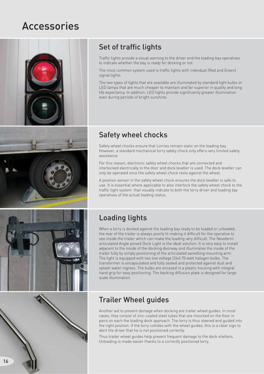 Pagina 1-Accesorii NovoDock Solutions NOVOFERM Accesorii Accessories
Set of traffic lights
Traffic lights...