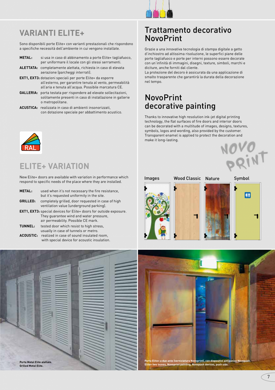 Catalog pentru usi rezistente la foc NOVOFERM metalice Catalog, brosura