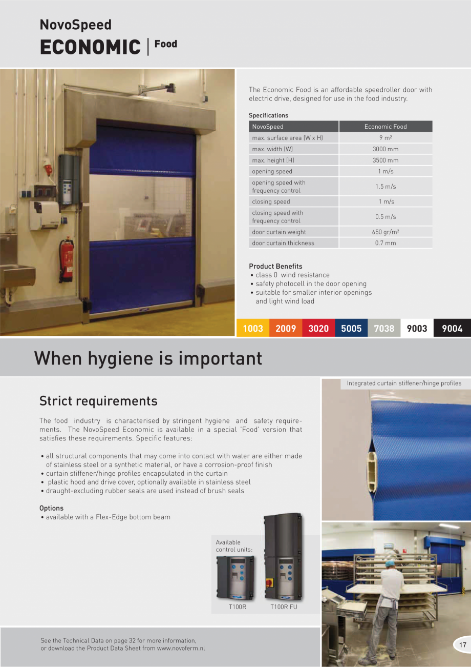 Pagina 1-Usa rapida interioara  NOVOFERM Economic Food Fisa tehnica Engleza NovoSpeed

ECONOMIC | Food...