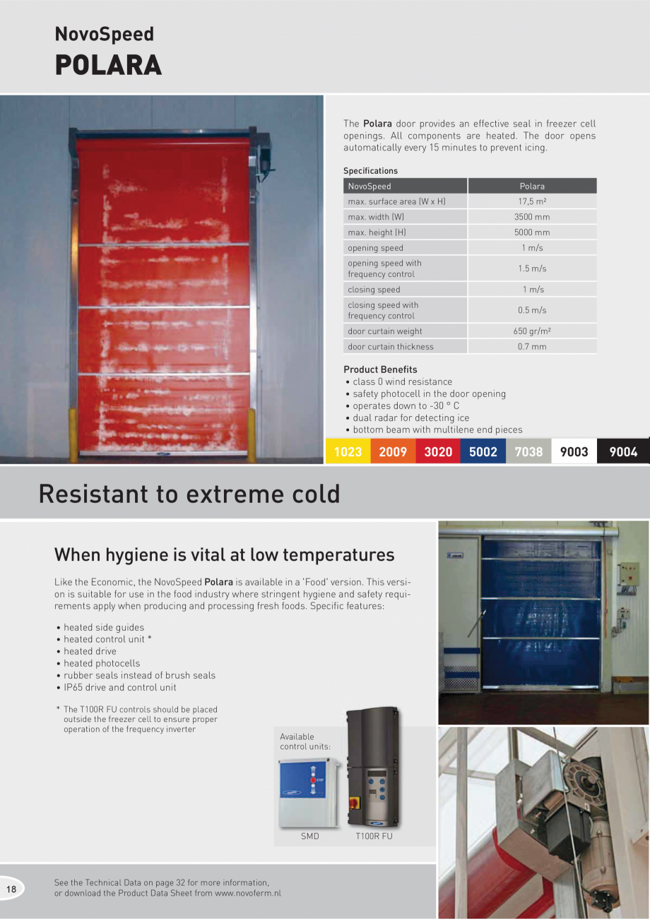 Pagina 1-Usa rapida interioara  NOVOFERM Polara Fisa tehnica Engleza NovoSpeed

POLARA
7KH Polara GRRU...
