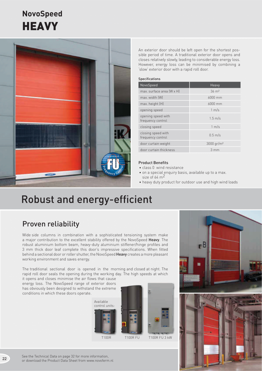 Pagina 1-Poarta exterioara rapida NOVOFERM Heavy Fisa tehnica Engleza NovoSpeed

HEAVY...