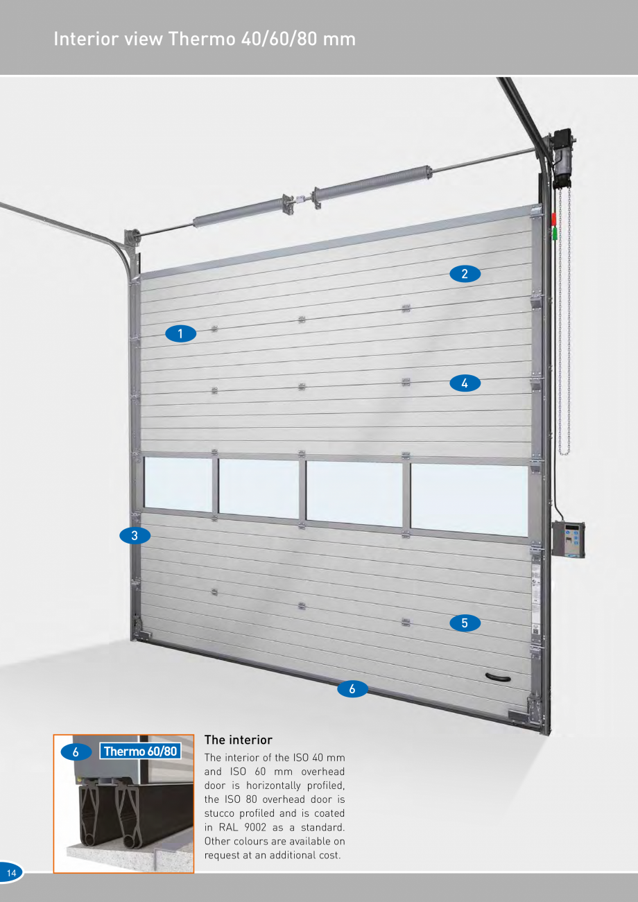 Pagina 14-Catalog 2019 - Porti industriale sectionale pentru inchideri exterioare NOVOFERM Usi sectionale...