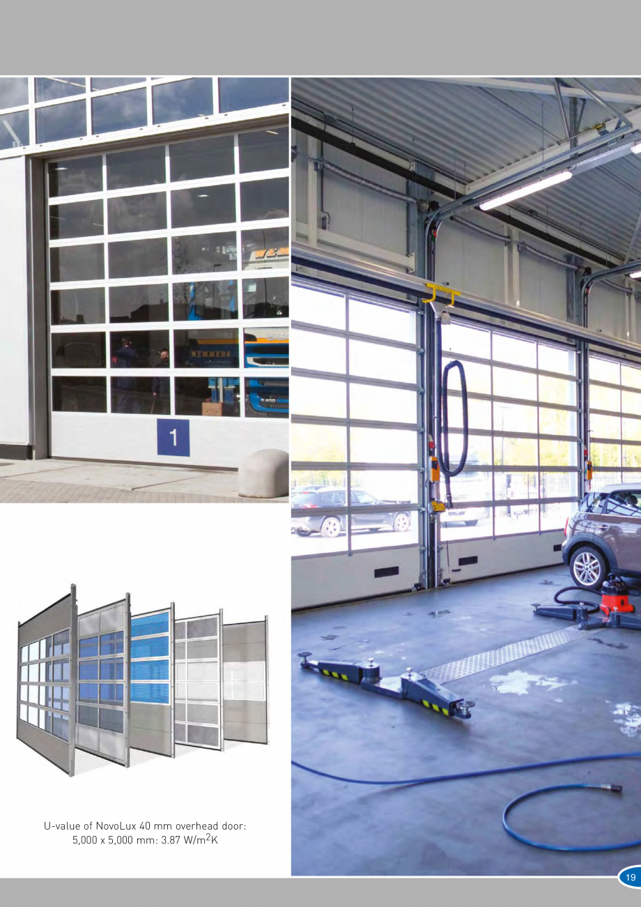 Pagina 19-Catalog 2019 - Porti industriale sectionale pentru inchideri exterioare NOVOFERM Usi sectionale...