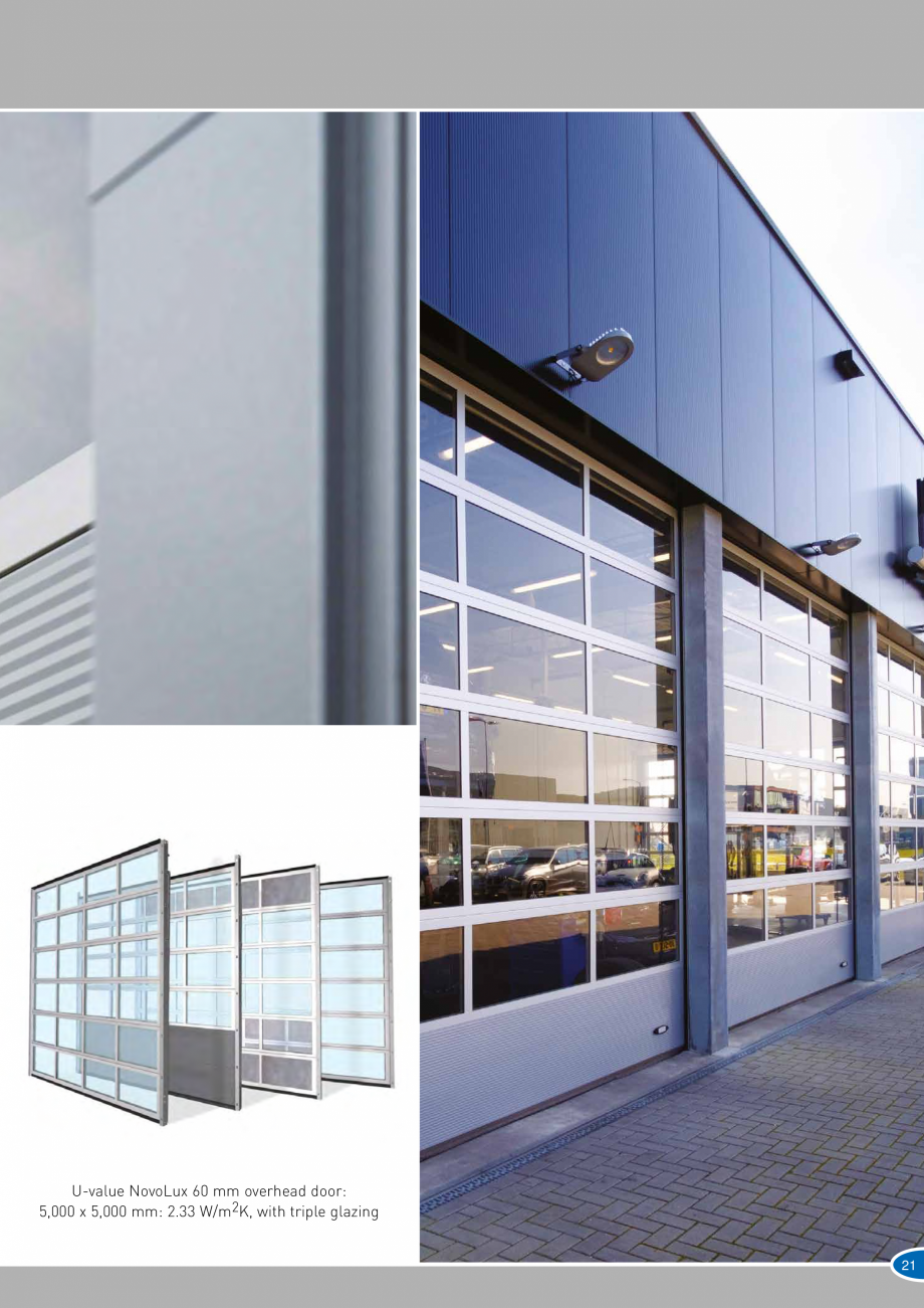 Pagina 21-Catalog 2019 - Porti industriale sectionale pentru inchideri exterioare NOVOFERM Usi sectionale...