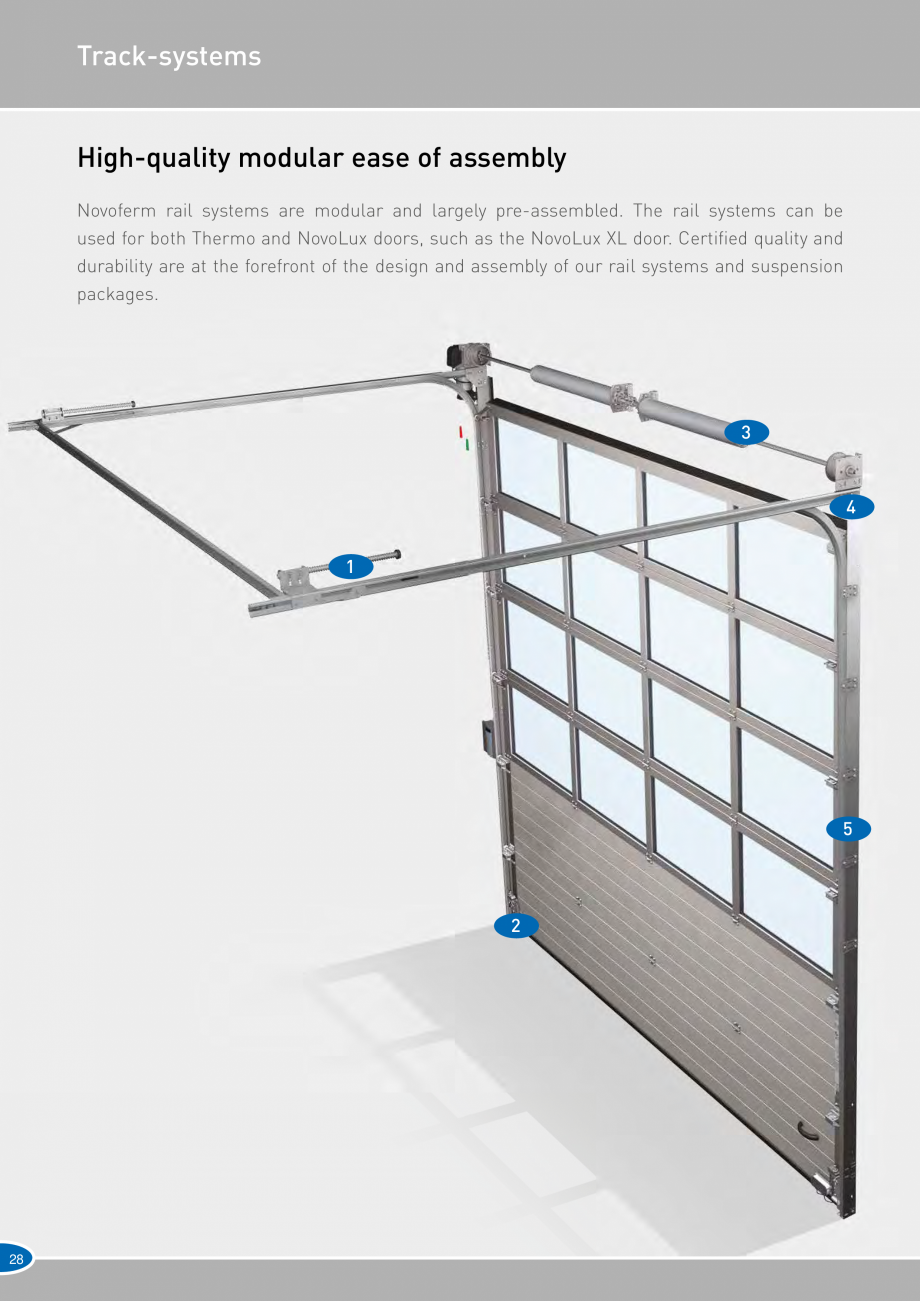 Pagina 28-Catalog 2019 - Porti industriale sectionale pentru inchideri exterioare NOVOFERM Usi sectionale...