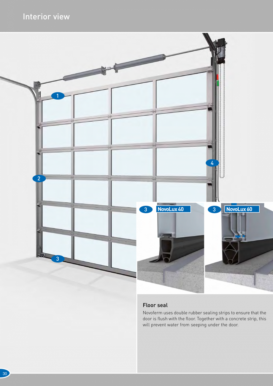 Pagina 30-Catalog 2019 - Porti industriale sectionale pentru inchideri exterioare NOVOFERM Usi sectionale...