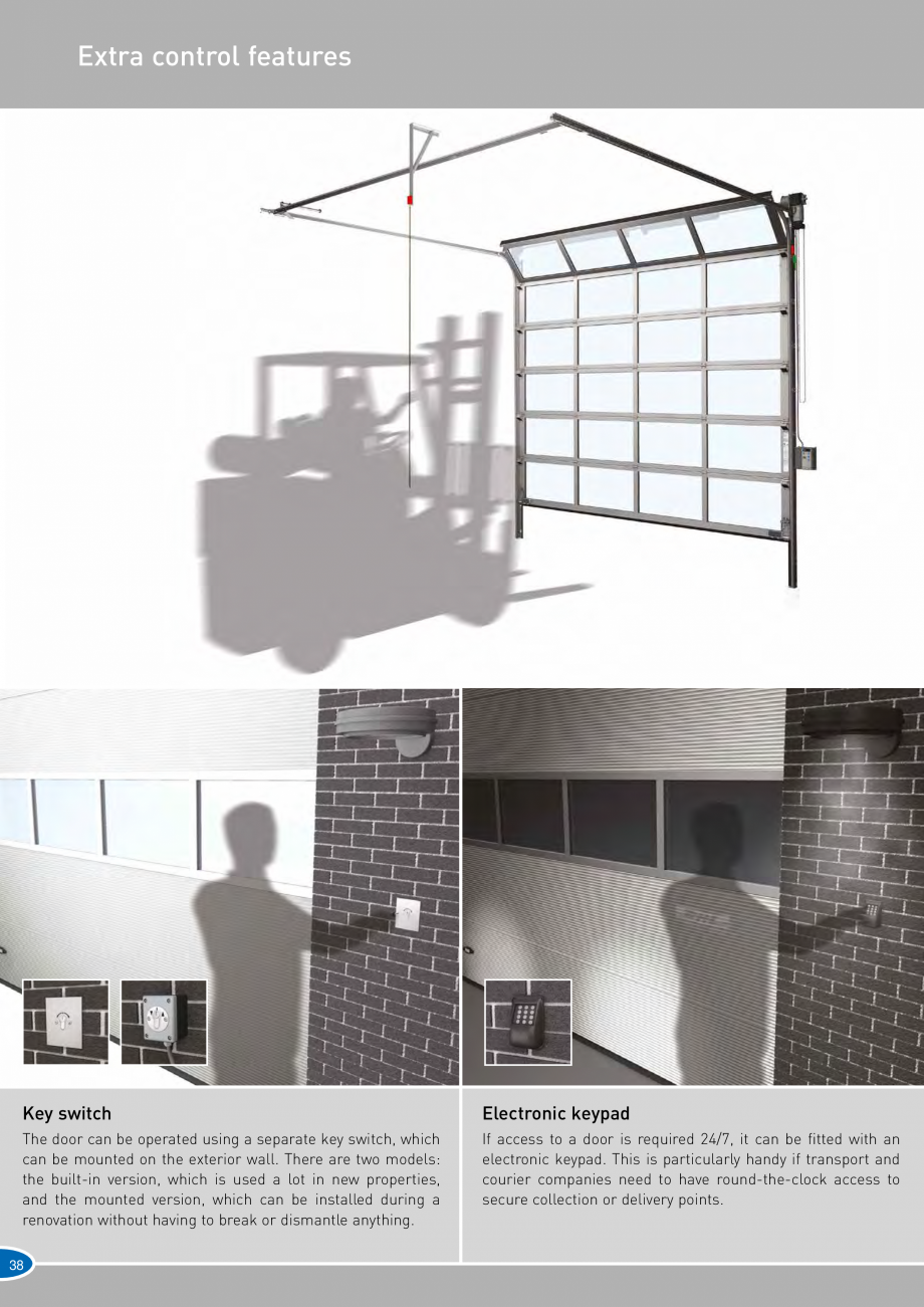 Pagina 38-Catalog 2019 - Porti industriale sectionale pentru inchideri exterioare NOVOFERM Usi sectionale...