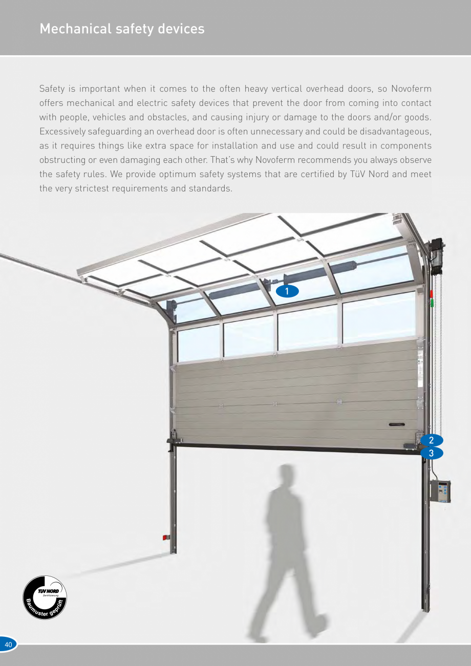 Pagina 40-Catalog 2019 - Porti industriale sectionale pentru inchideri exterioare NOVOFERM Usi sectionale...