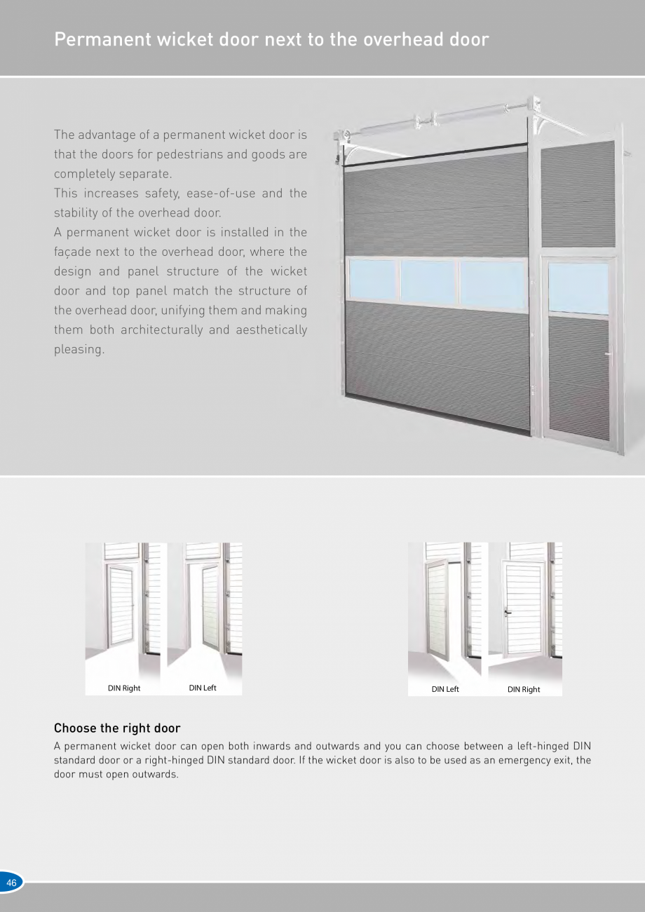 Pagina 46-Catalog 2019 - Porti industriale sectionale pentru inchideri exterioare NOVOFERM Usi sectionale...